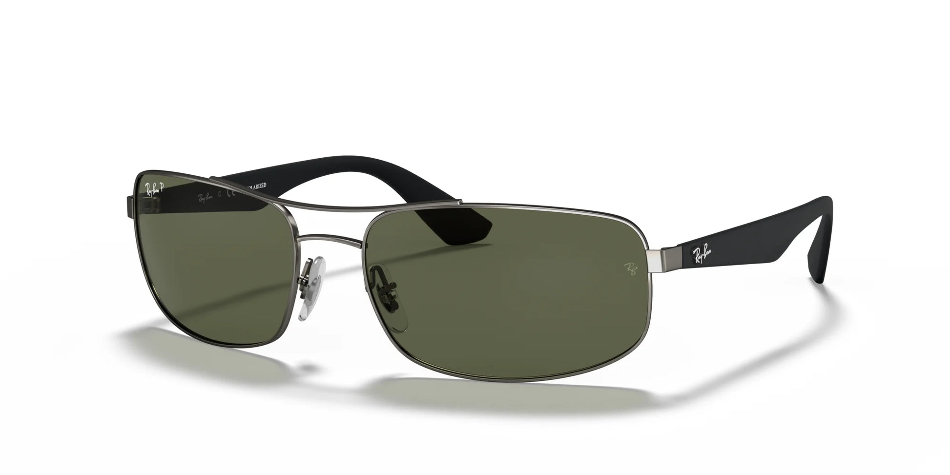 Ray-Ban RB3527 Sunglasses Gunmetal / Green