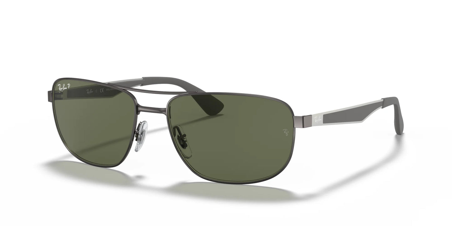 Ray-Ban RB3528 Sunglasses Gunmetal / G-15 Green (Polarized)