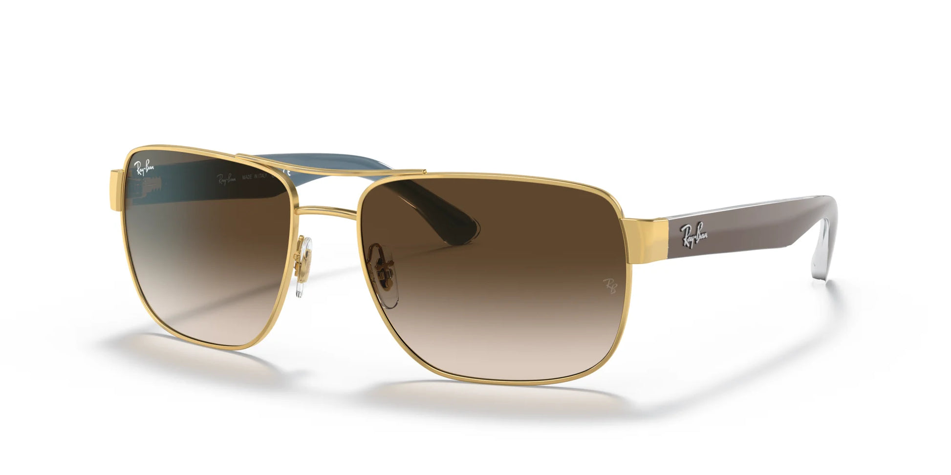 Ray-Ban RB3530 Sunglasses Gold / Brown Gradient