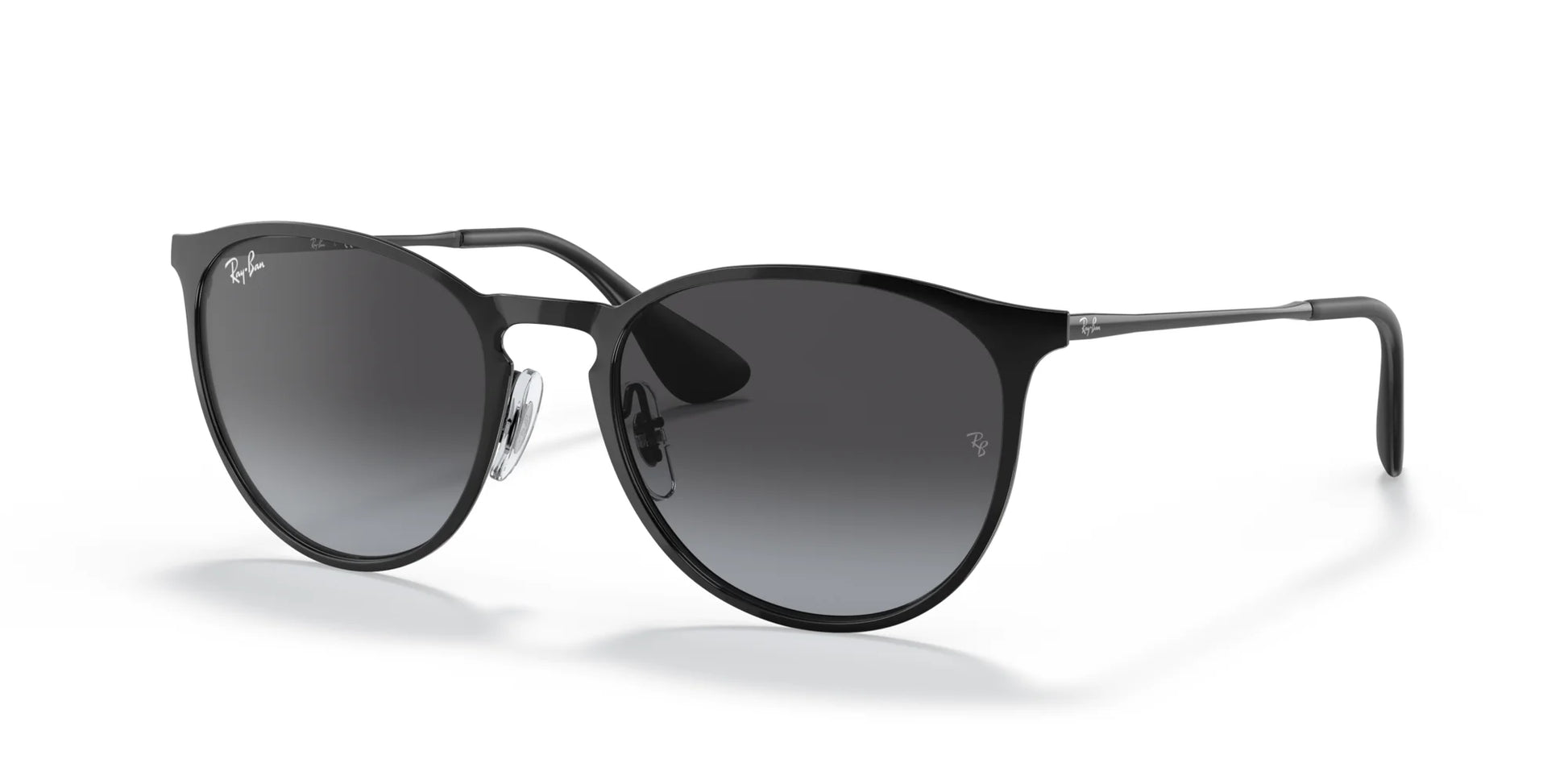 Ray-Ban ERIKA METAL RB3539 Sunglasses Black / Light Grey Gradient Dark Grey