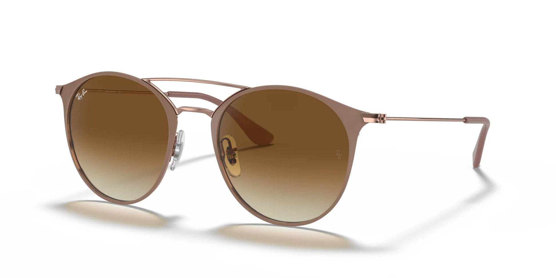 Ray-Ban RB3546 Sunglasses Beige On Copper / Light Brown Gradient