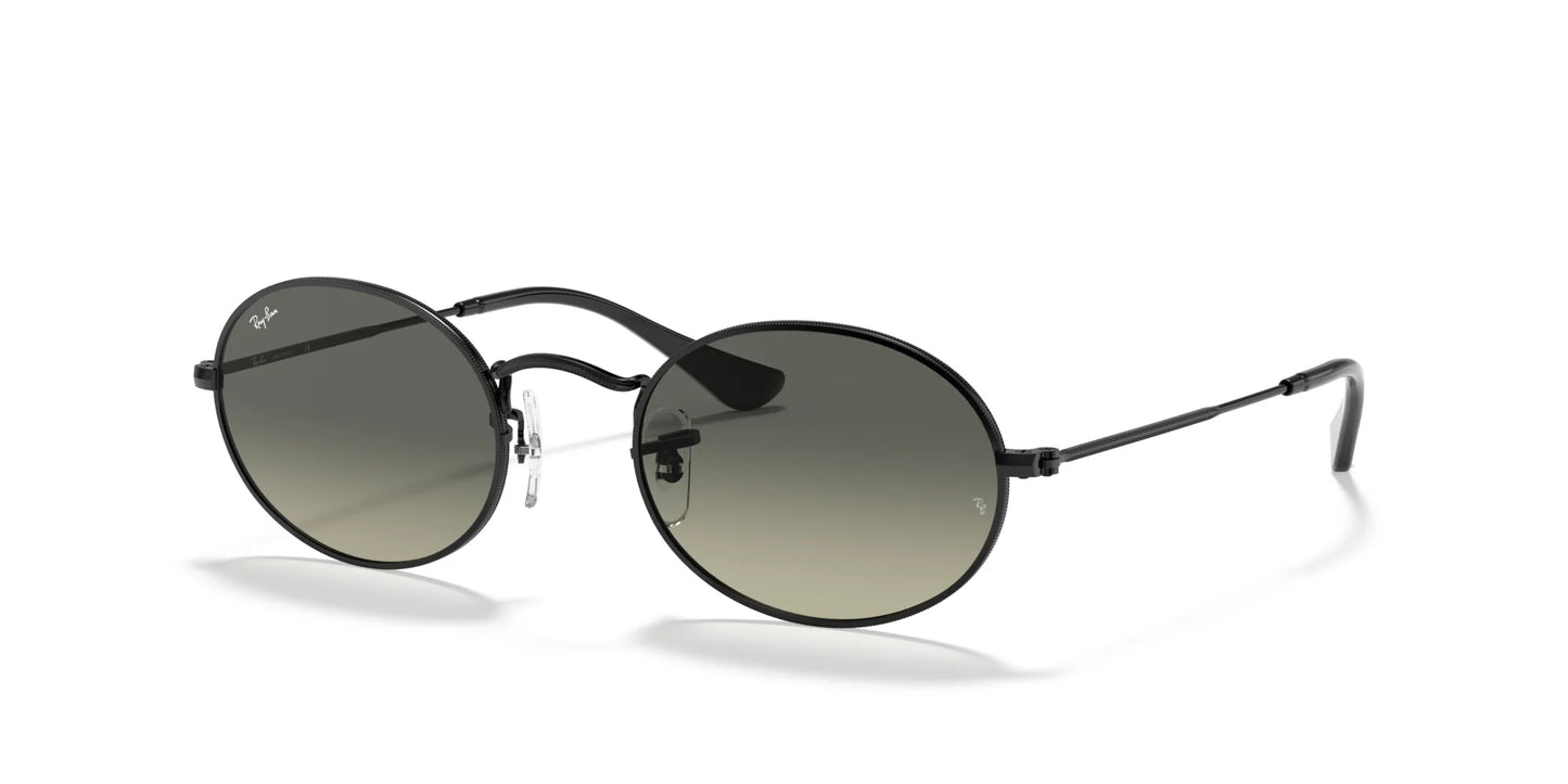 Ray-Ban OVAL RB3547N Sunglasses Black / Grey Gradient