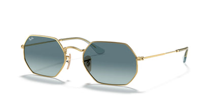 Ray-Ban OCTAGONAL RB3556N Sunglasses Gold / Blue Gradient
