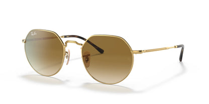 Ray-Ban JACK RB3565 Sunglasses Gold / Brown