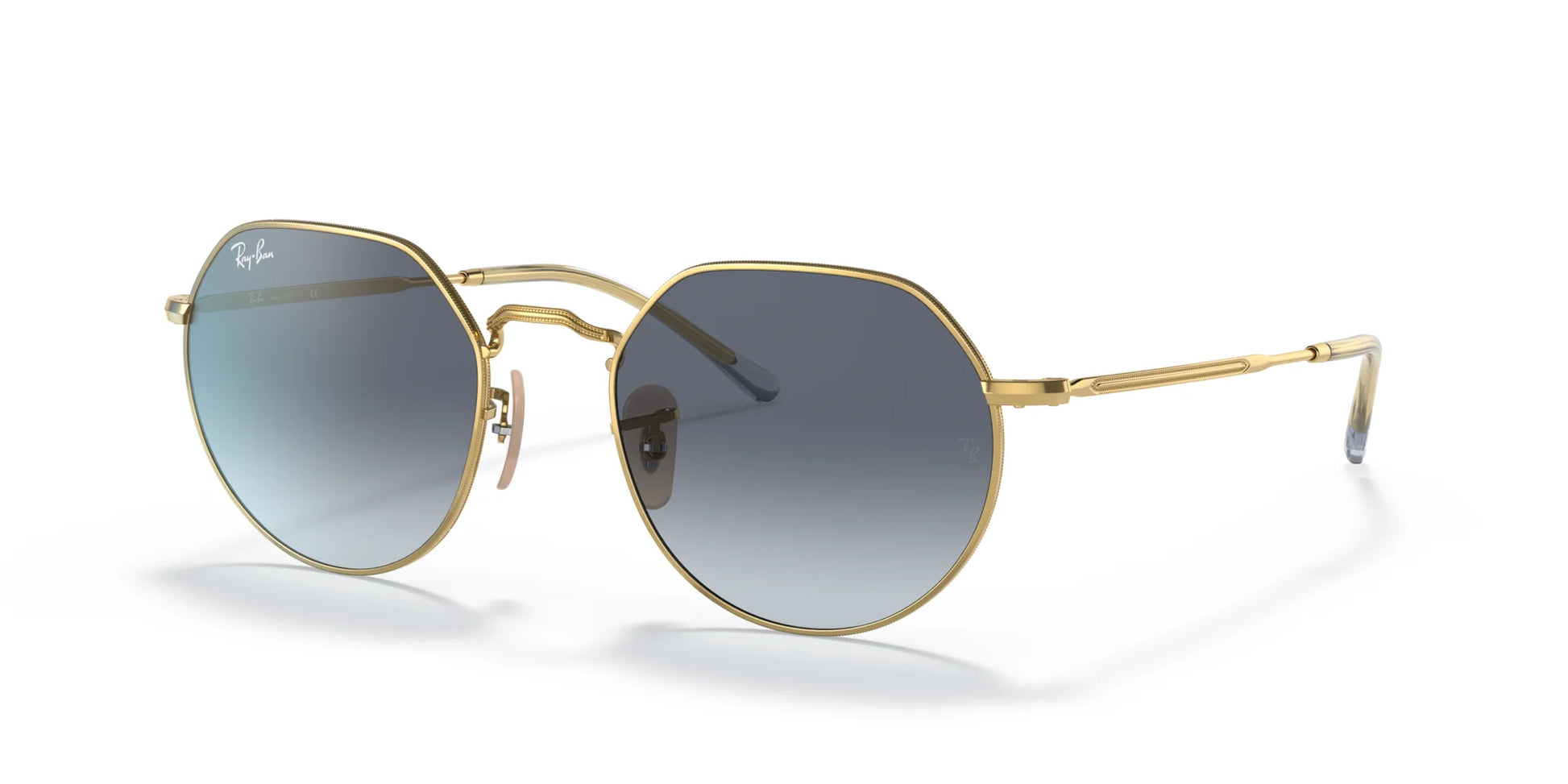 Ray-Ban JACK RB3565 Sunglasses Gold / Blue / Grey