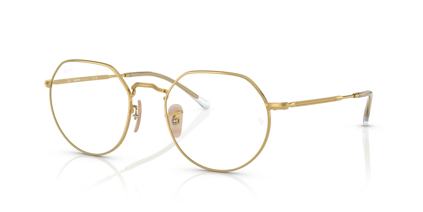 Ray-Ban JACK RB3565 Eyeglasses Gold / Clear / Blue