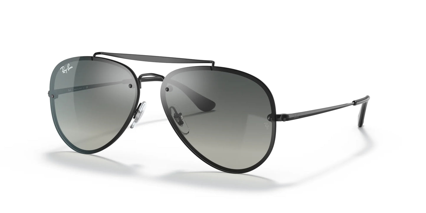 Ray-Ban BLAZE AVIATOR RB3584N Sunglasses Black / Grey Gradient