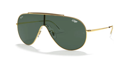 Ray-Ban WINGS RB3597 Sunglasses Gold / Dark Green