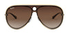 Ray-Ban RB3605N Sunglasses | Size 132 / Gold №909613 / Brown Gradient Dark Brown (3N 16%)