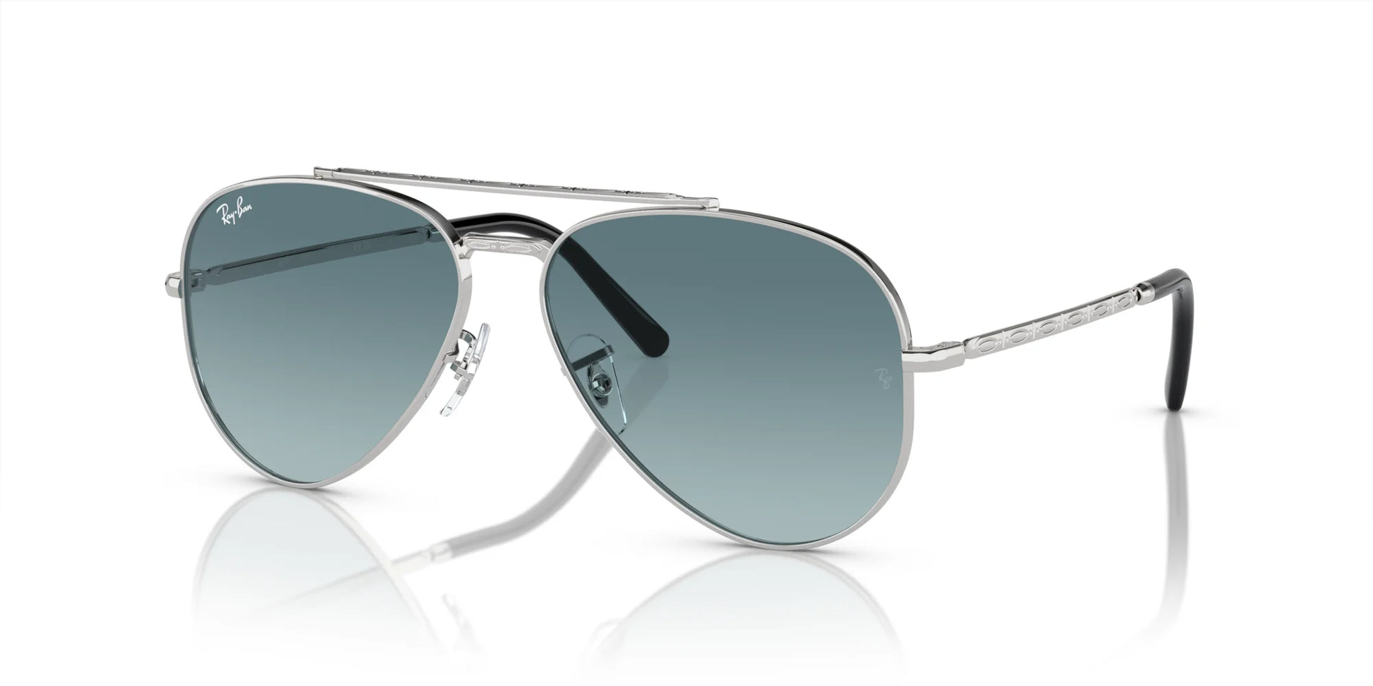 Ray-Ban NEW AVIATOR RB3625 Sunglasses Silver / Blue