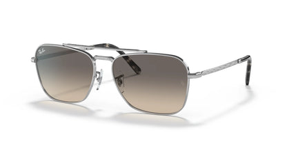 Ray-Ban NEW CARAVAN RB3636 Sunglasses Silver / Clear Gradient Grey