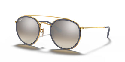 Ray-Ban RB3647N Sunglasses Gold / Silver Gradient Flash