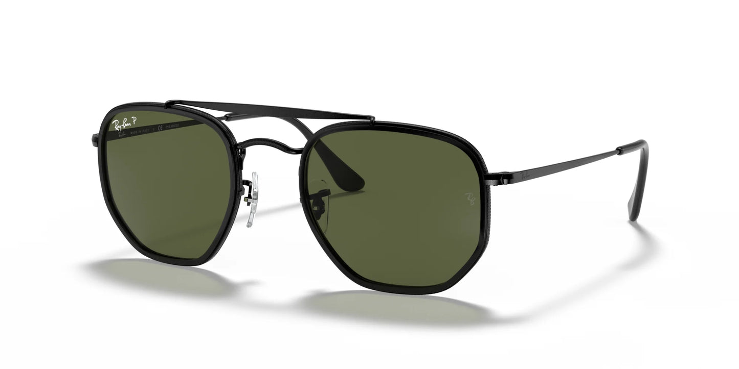 Ray-Ban THE MARSHAL II RB3648M Sunglasses Black / G-15 Green (Polarized)