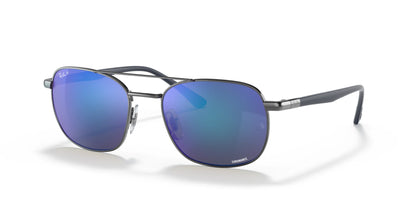 Ray-Ban RB3670CH Sunglasses Gunmetal / Grey / Blue