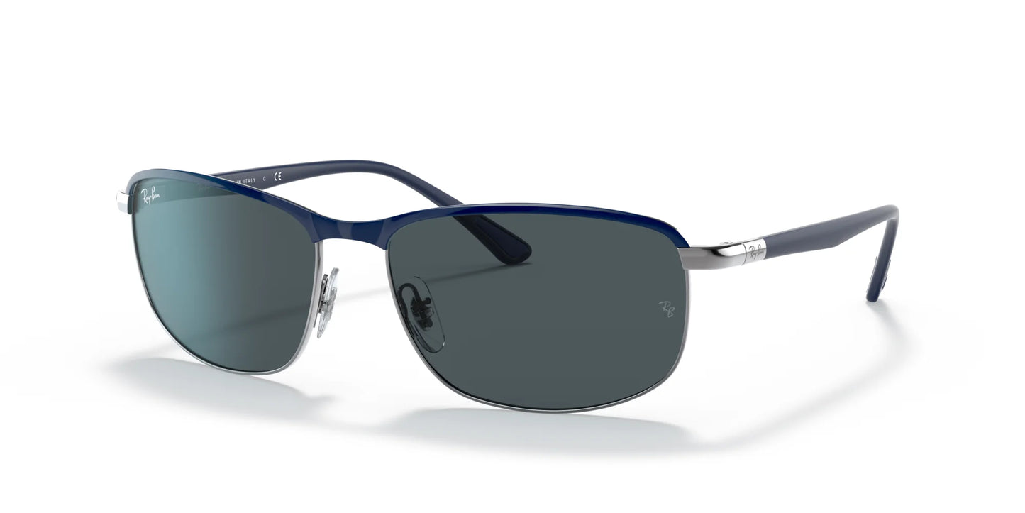 Ray-Ban RB3671 Sunglasses Blue On Gunmetal / Blue / Grey Classic