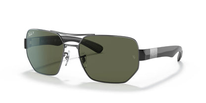 Ray-Ban RB3672 Sunglasses Gunmetal / Green