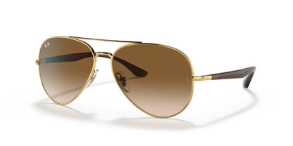 Ray-Ban RB3675 Sunglasses Gold / Light Brown