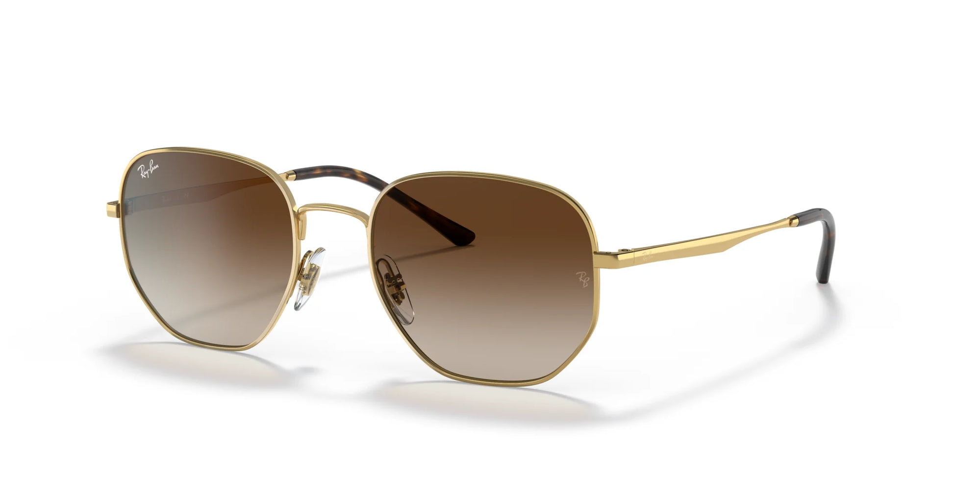 Ray-Ban RB3682 Sunglasses Gold / Gradient Brown