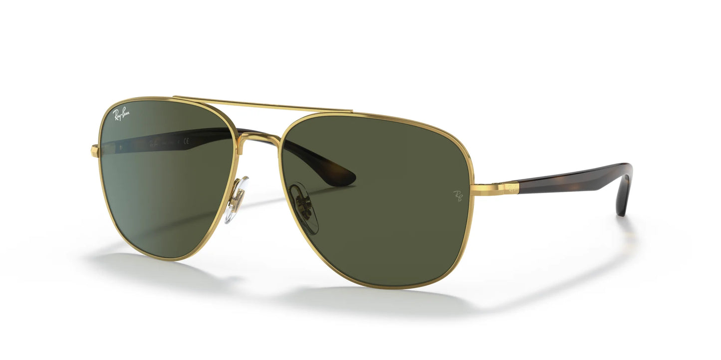 Ray-Ban RB3683 Sunglasses Gold / Green