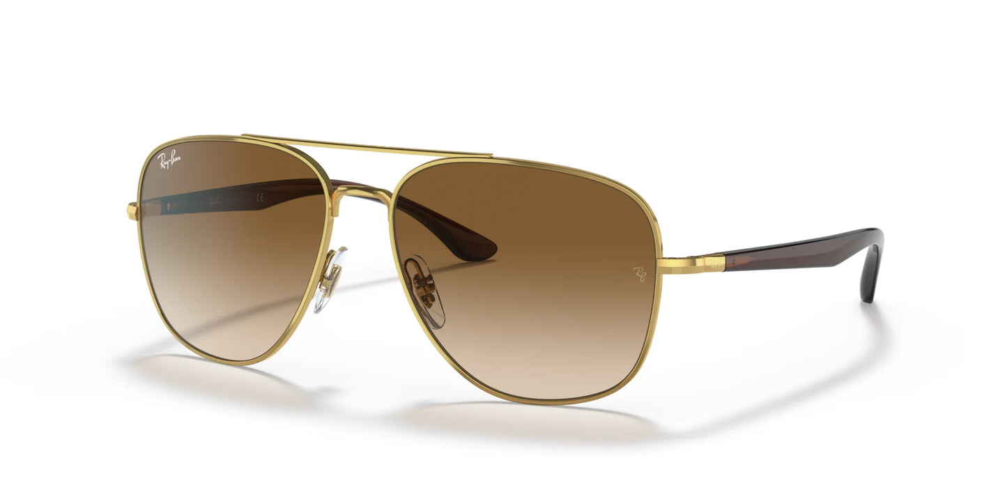 Ray-Ban RB3683 Sunglasses Gold / Brown