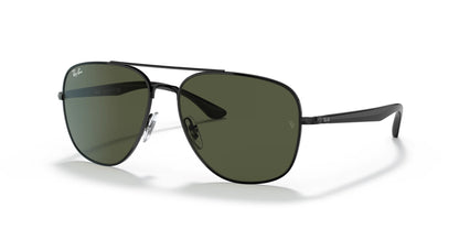 Ray-Ban RB3683 Sunglasses Black / Green Classic G-15
