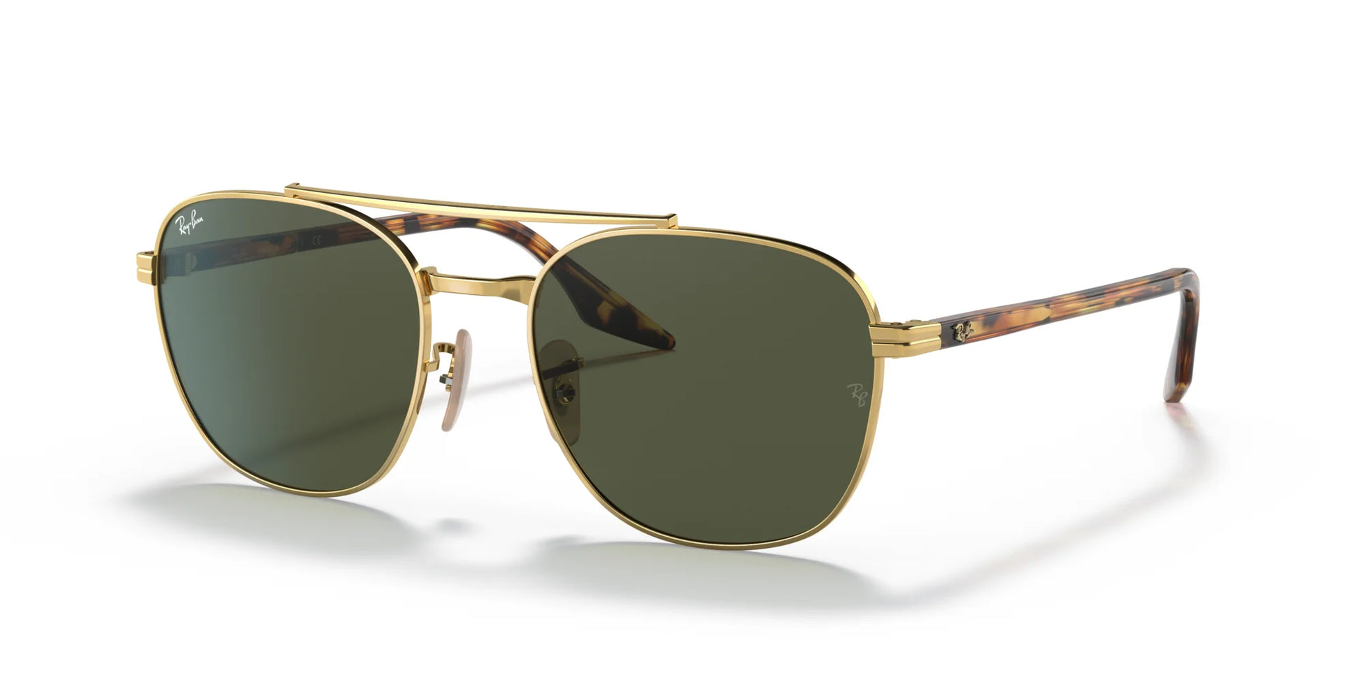 Ray-Ban RB3688 Sunglasses Gold / Green