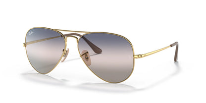 Ray-Ban AVIATOR METAL II RB3689 Sunglasses Gold / Pink / Blue Gradient