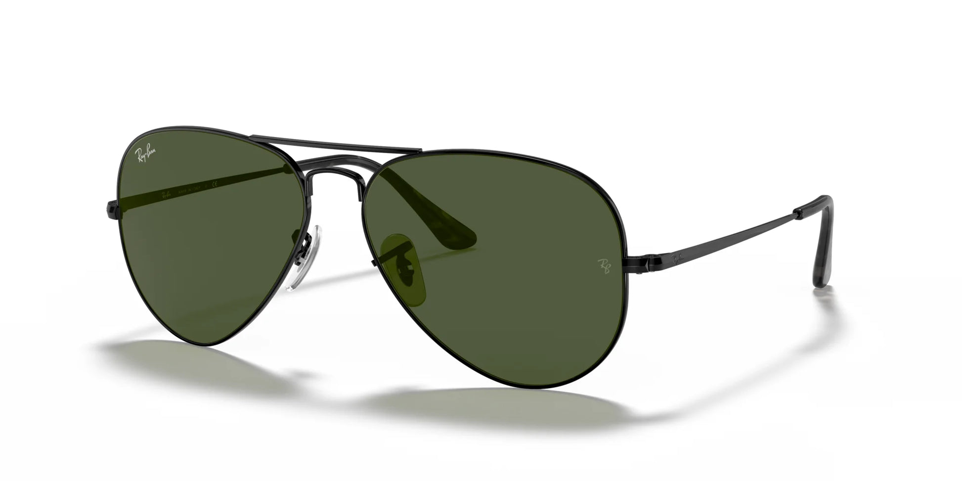 Ray-Ban AVIATOR METAL II RB3689 Sunglasses Black / Green