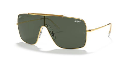 Ray-Ban WINGS II RB3697 Sunglasses Gold / Dark Green