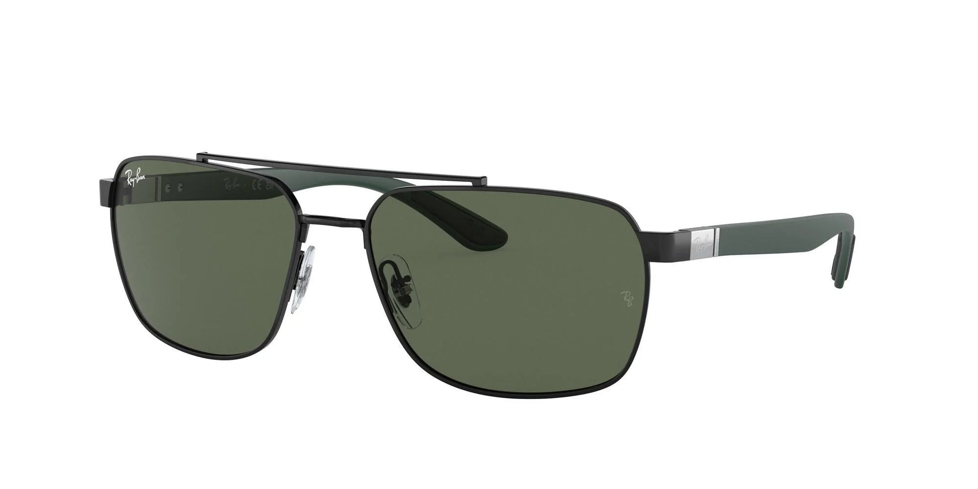Ray-Ban RB3701 Sunglasses Black / Dark Green
