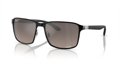 Ray-Ban RB3721CH Sunglasses Black On Black / Grey (Polarized)