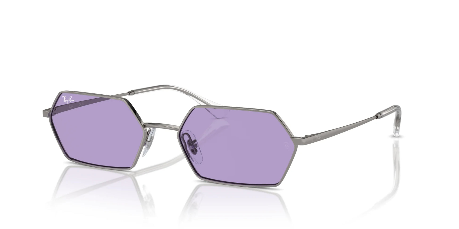 Ray-Ban YEVI RB3728 Sunglasses Gunmetal / Violet