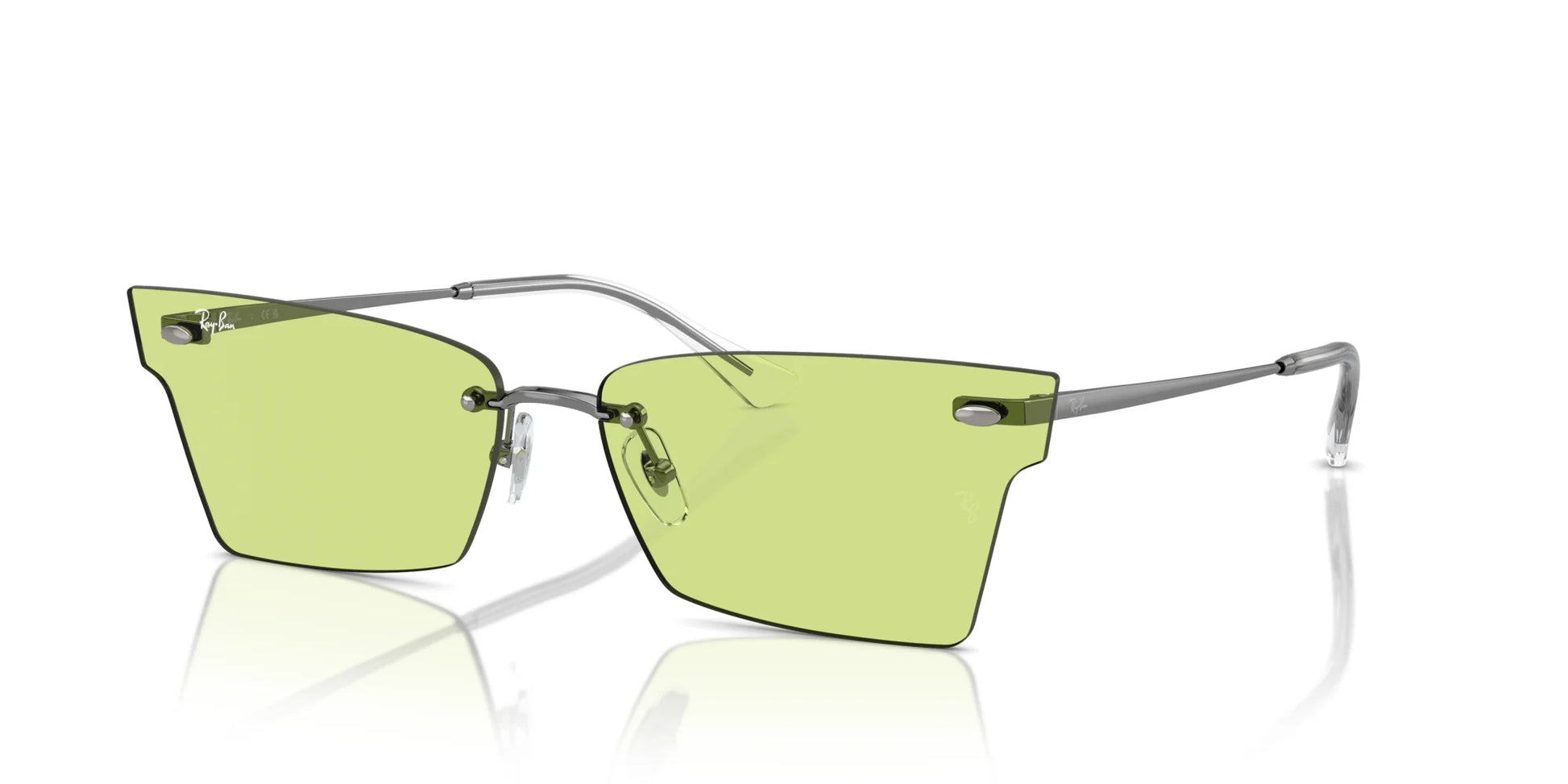 Ray-Ban XIME RB3730 Sunglasses Gunmetal / Green