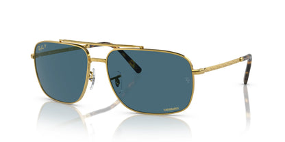 Ray-Ban RB3796 Sunglasses Gold / Blue (Polarized)