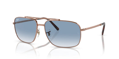 Ray-Ban RB3796 Sunglasses Rose Gold / Blue