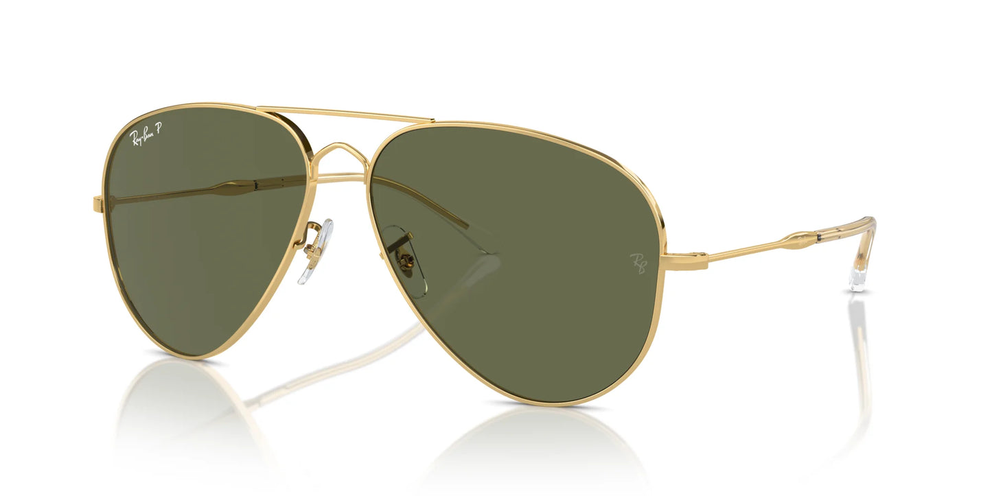 Ray-Ban OLD AVIATOR RB3825 Sunglasses Gold / Green (Polarized)