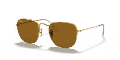 Ray-Ban FRANK RB3857 Sunglasses Legend Gold / B-15 Brown