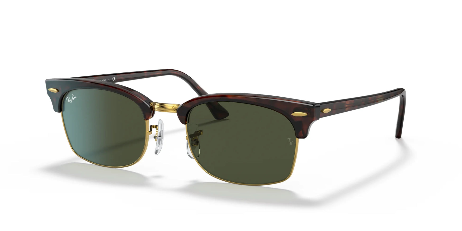 Ray-Ban CLUBMASTER SQUARE RB3916 Sunglasses Tortoise / Green