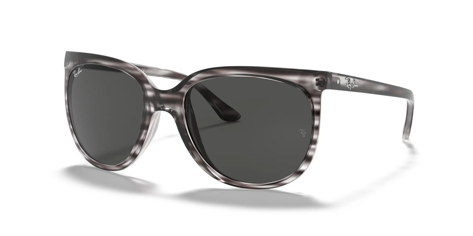 Ray-Ban CATS 1000 RB4126 Sunglasses Striped Grey / Dark Grey
