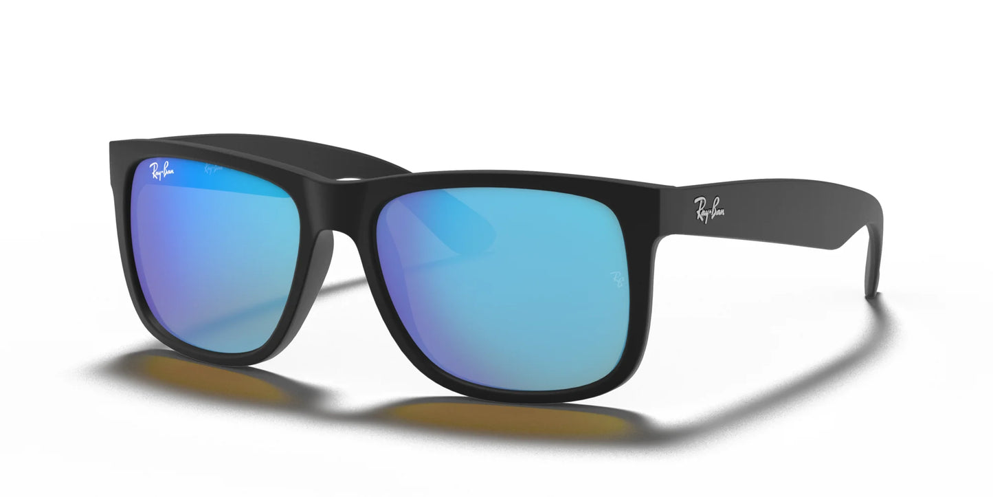 Ray-Ban JUSTIN RB4165 Sunglasses Black / Blue Mirror