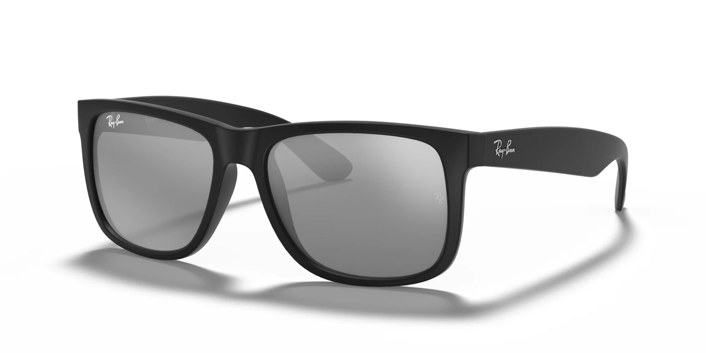 Ray-Ban JUSTIN RB4165 Sunglasses Black / Grey Mirror Silver