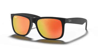 Ray-Ban JUSTIN RB4165 Sunglasses Black / Red Mirror