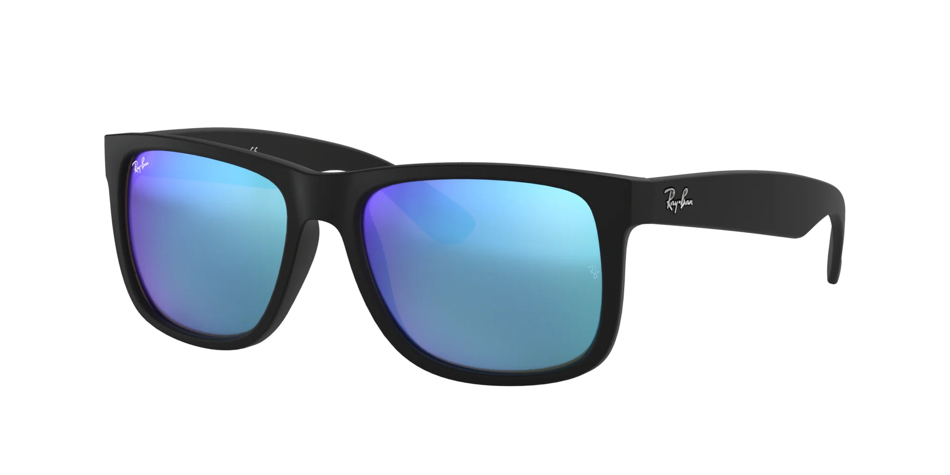 Ray-Ban JUSTIN RB4165F Sunglasses Black / Blue Mirror