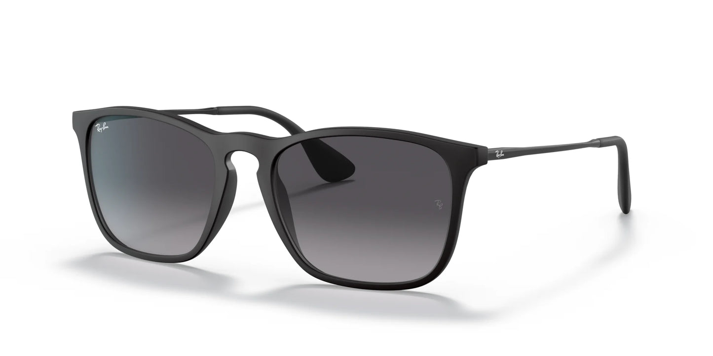 Ray-Ban CHRIS RB4187 Sunglasses Black / Light Grey Gradient Dark Grey