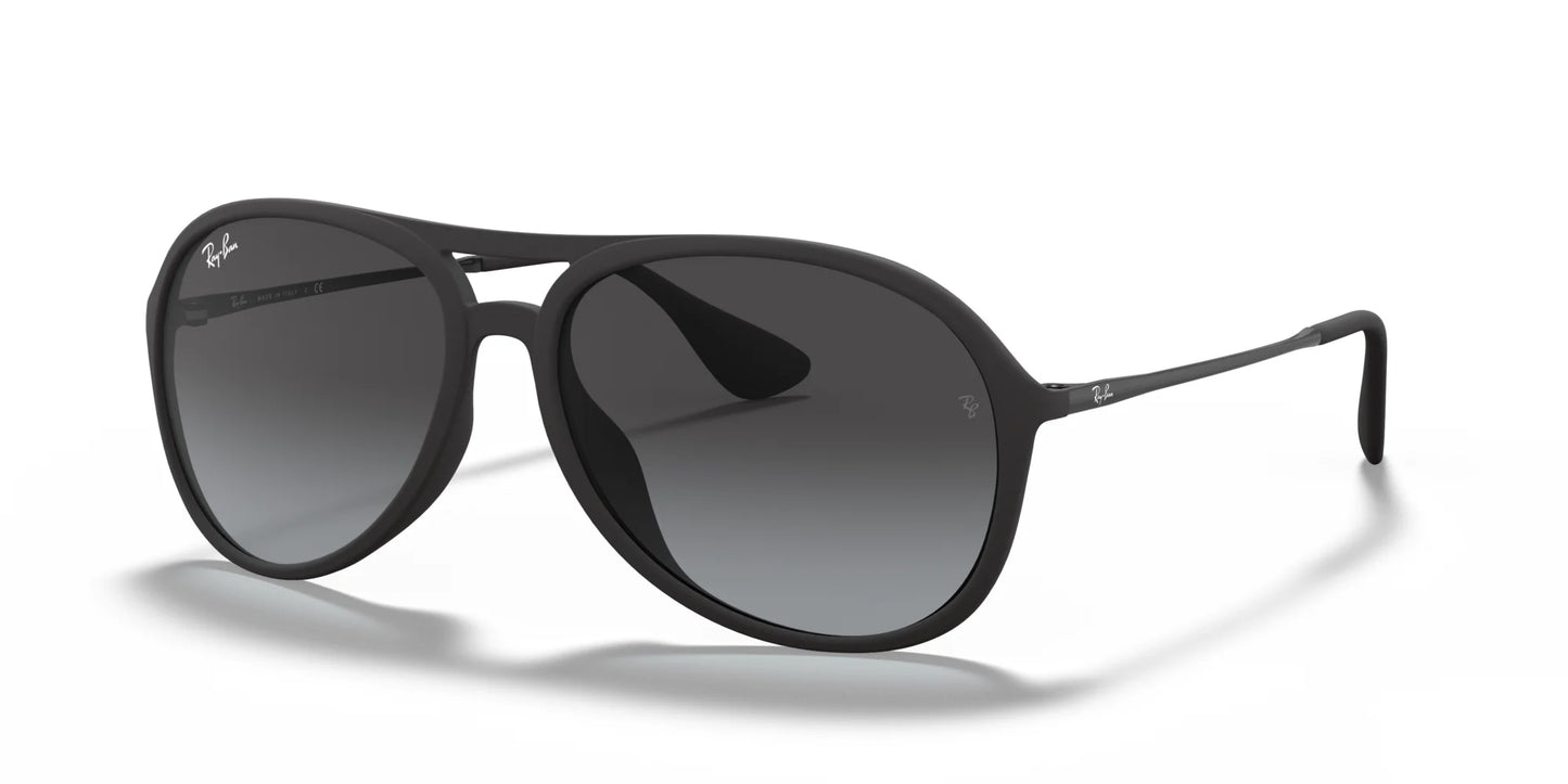 Ray-Ban ALEX RB4201 Sunglasses Black / Light Grey Gradient Dark Grey