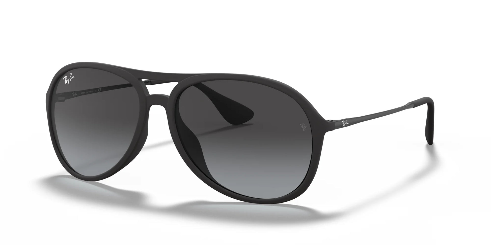 Ray-Ban ALEX RB4201 Sunglasses Black / Light Grey Gradient Dark Grey