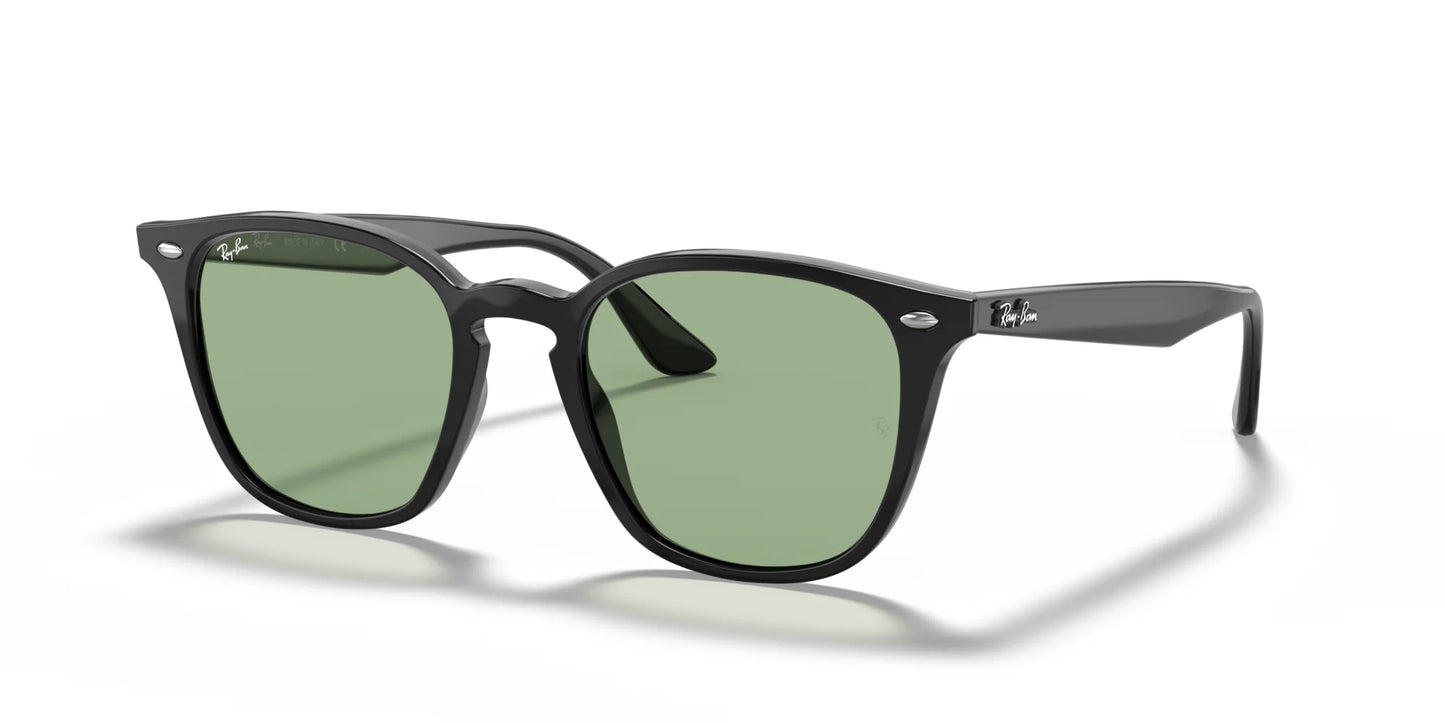Ray-Ban RB4258F Sunglasses Black / Light Green Classic