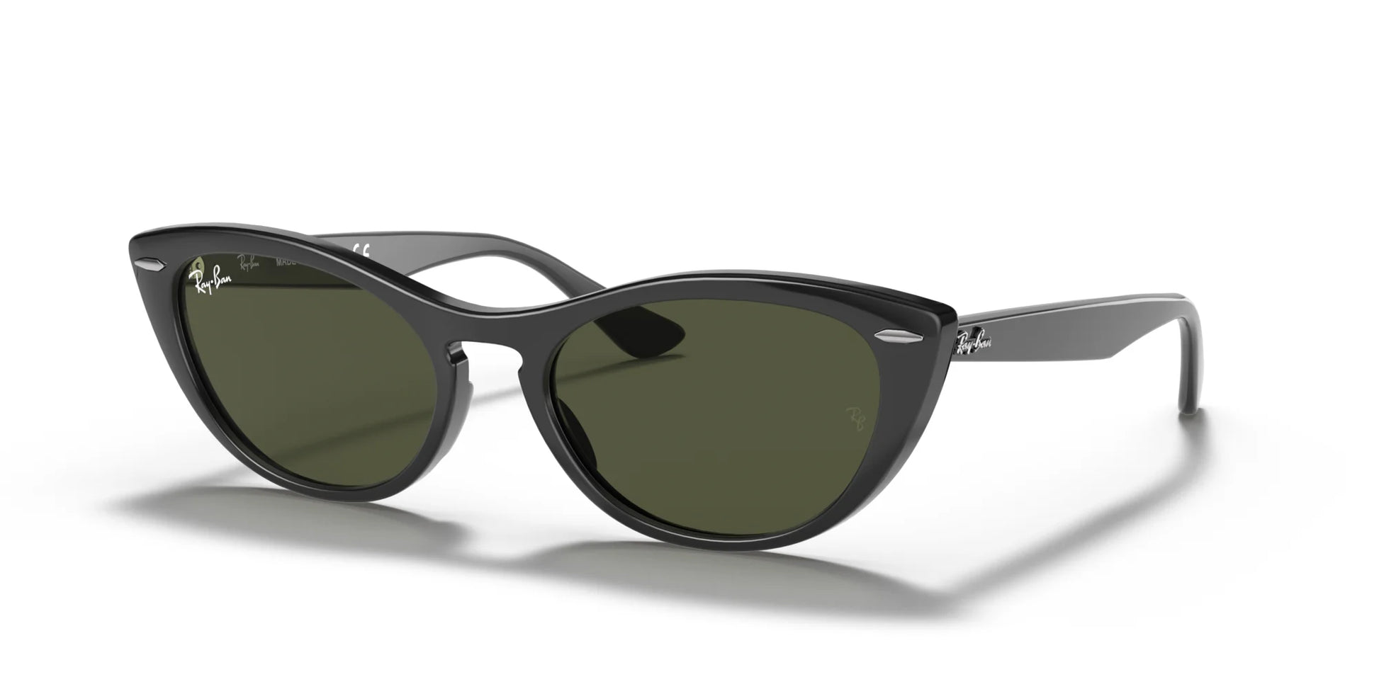 Ray-Ban NINA RB4314N Sunglasses Black / G-15 Green