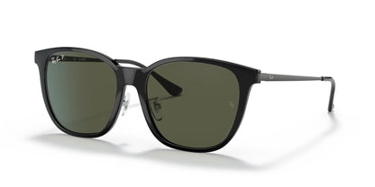 Ray-Ban RB4333D Sunglasses Black / G-15 Green (Polarized)