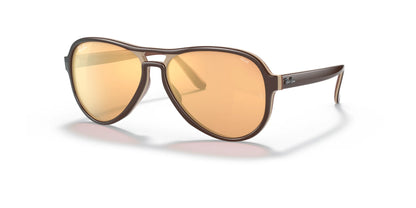 Ray-Ban VAGABOND RB4355 Sunglasses Light Brown / Photo Orange Mirror Gold (Photochromic)